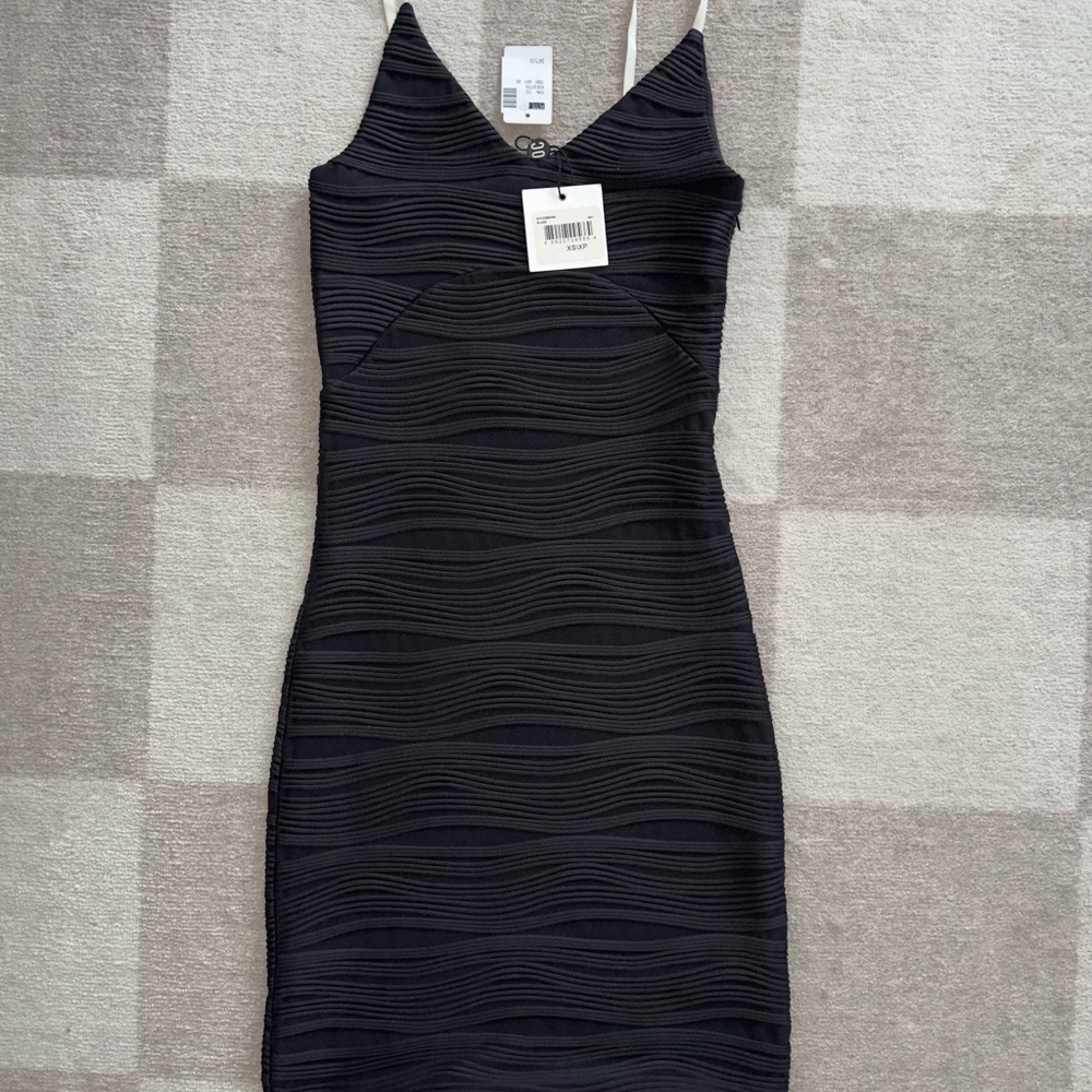 Opening Ceremony Black Spaghetti Strap Bodycon Mini Dress